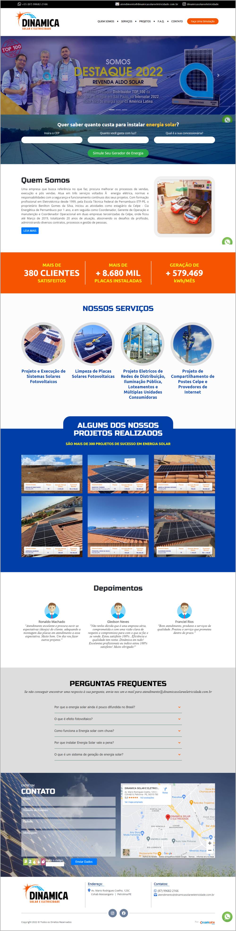 Dinamica Solar e Eletricidade