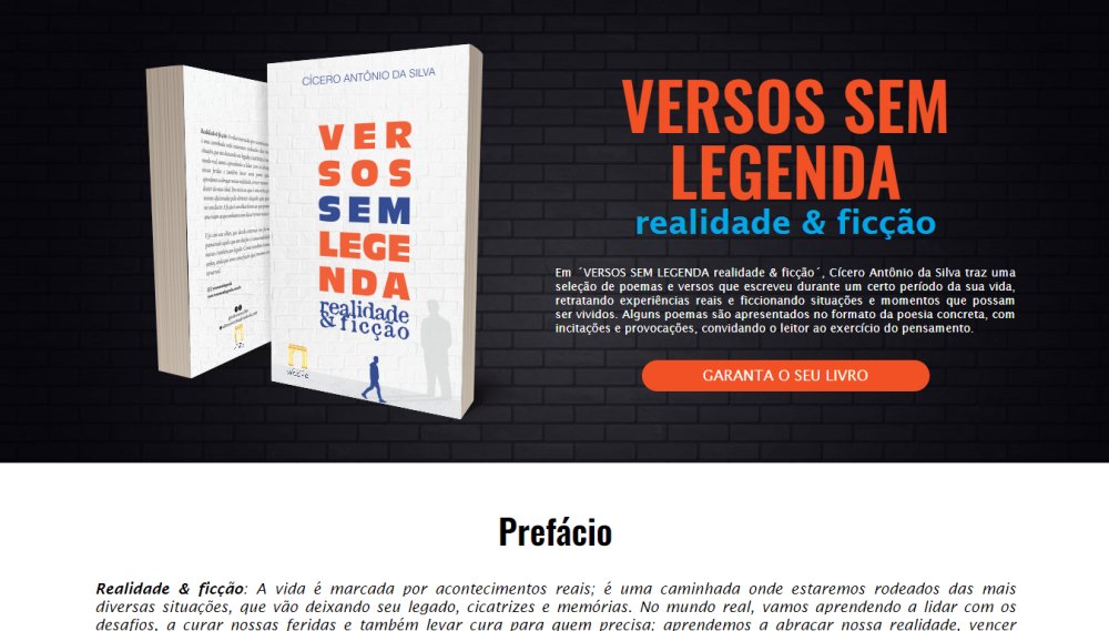 Site do Livro Versos Sem Legenda